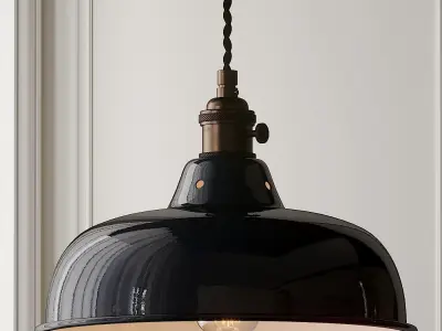 ABAT JOUR EMAILLE Pendant Lamp from Ducotedu Design 3D model