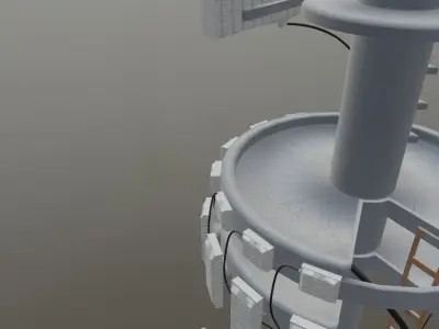 Internet tower Free low-poly 3D model