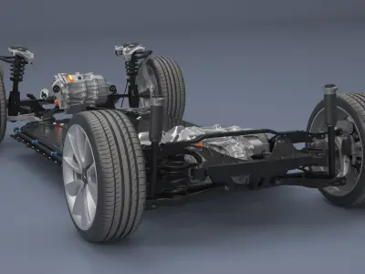  Tesla Model 3 EV Platform with Battery Pack 