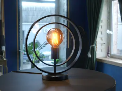 Rings Table Lamp 3D model