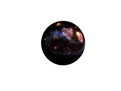 Nebula Ball v1 001 Low-poly 3D model