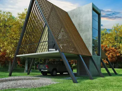 Cabin Triangle 3D model