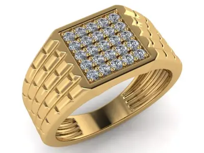 light weight gold diamond rings-C111116SKCH2025982-wt-5-10 3D print model purchase