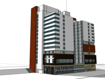 vacation spot-Resort-Fashion Leisure Hotel-0218 3D model