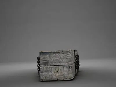 HD Coffin Horror old 3D model