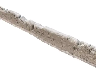 Snow 15 dirty PBR Low-poly 3D model