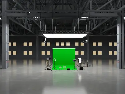 Warehouse Photo Studio 3D model