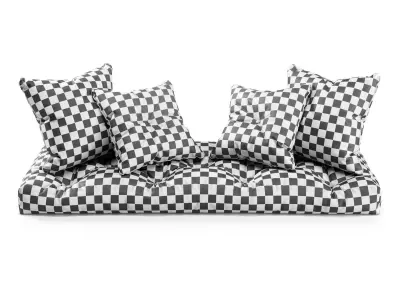 Seat Pillows Set 3 3D model
