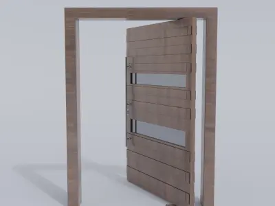 Pivoting door 3D model