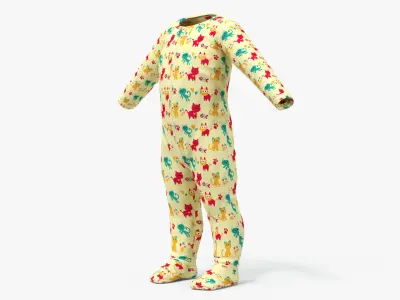  One Year Old Baby with Pajamas Collection 