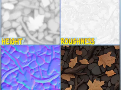 Stylized Ground Seamless Texture Texture 3