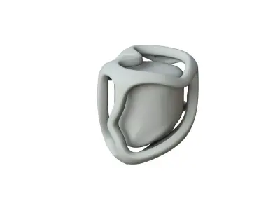 SciFi Shape Object Low Poly 116 Low-poly 3D model