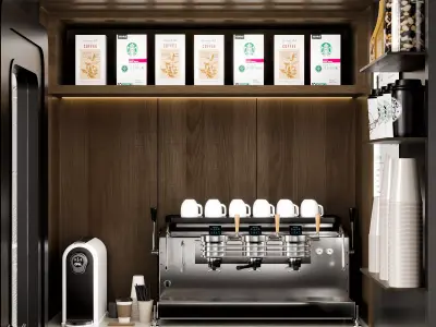 Cafe Kiosk NO40 A 3D model