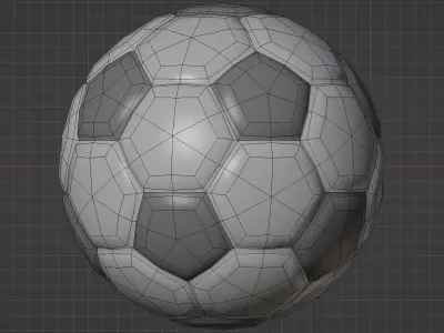 Soccer Ball 3D Model Low-poly 3D model