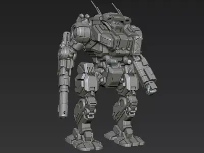 Mecha 2 3D print model