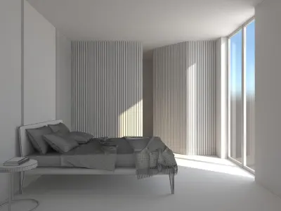 Small Bedroom Design 3D model