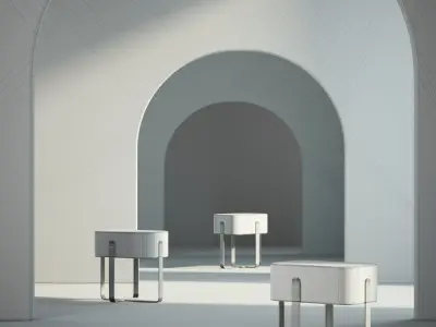 Furniture Bedside cabinet 002 3D model