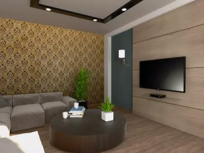 Living Room Free 3D model