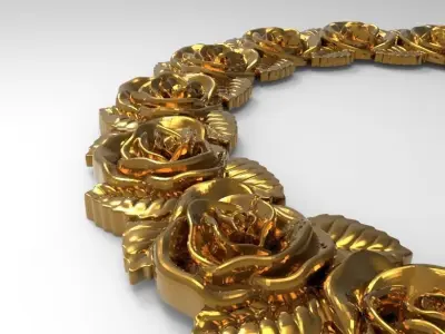 carved frame 3D model 94