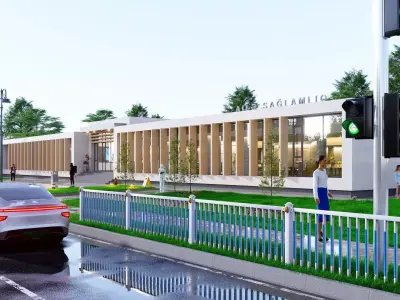 hospital Low-poly 3D model