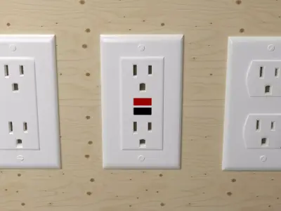 3D Electrical Outlets US 3D model