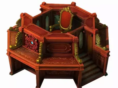 Game Advanced Library Area - Library Reading Center 3D model