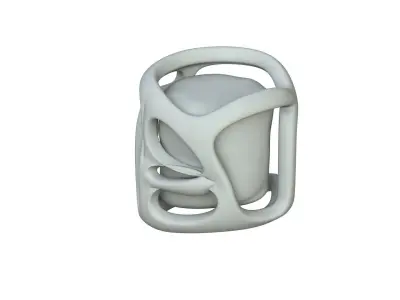 SciFi Shape Object Low Poly 21 Low-poly 3D model