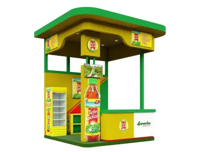 Outdoor Booth 300 x 300cm 3D model