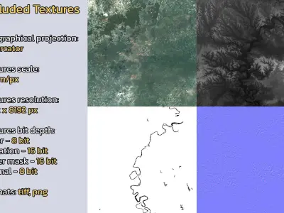 Gaoping China City Landscape 3D Model 3D model