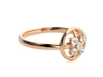 Women ring 3D print model 137