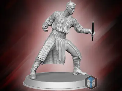 Darth Maul Figurine - The Phantom Menace 3D print model