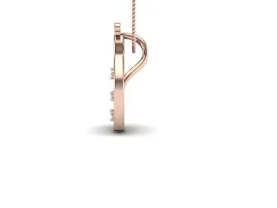 wedding engagement women pendant 3dm render detail  3D print model