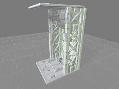MHB09FMC-Full Mechanic Detail Hangar Bay with Stackable options 3D print model