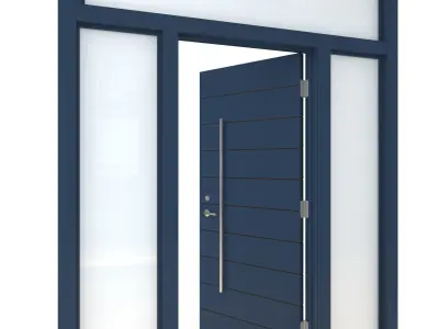 Door-102 modern front door 3D model