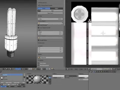 Energy saving lamp 2 Low-poly 3D model