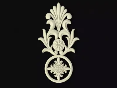 dekor ornate ornament 3D model 4
