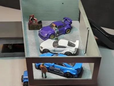 Garage Showroom for 1 64 diecast 3D print model