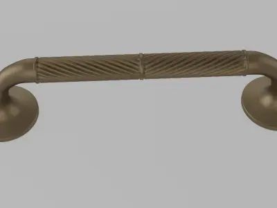 Bronze Furniture Handle 6 3D model