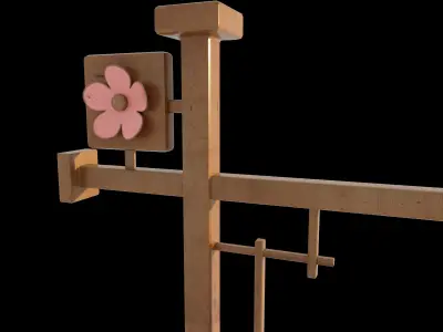 Japanese Street Lamp 3D model