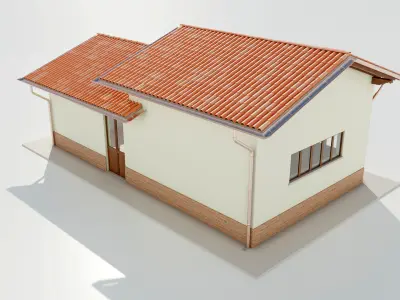 Italian Farm Building - Garage 2 3D model