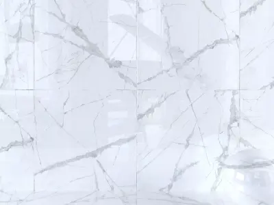 Wall Tiles Museum Glacier White 120x120 Set 2 Texture