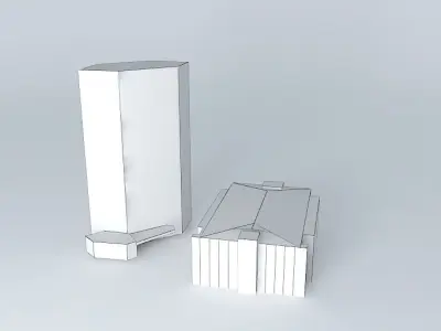 Gedung BRI 1 3D model