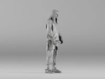 001646 Urban Style Male Realistic 3D Scanned Character 3D print model
