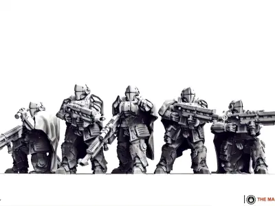 Black Knights - Recon Snipers 3D print model