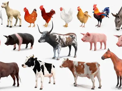  Farm Animals Big Collection 5 