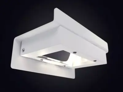 Steel Electric Lamp 3D model