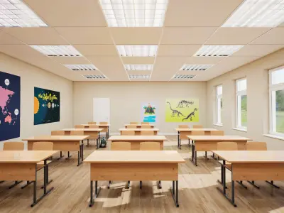 School Collection UE4 3D model