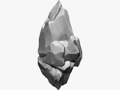 3D Suspended Mountain Zbrush sculpt 3D model