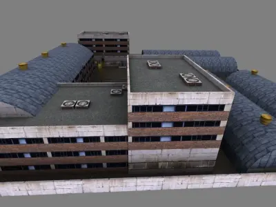 factory constructor  Low Poly Low-poly 3D model