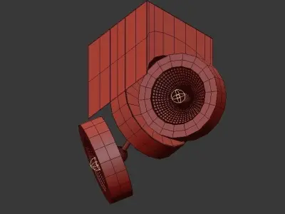 Dubbel LED spots 3D model